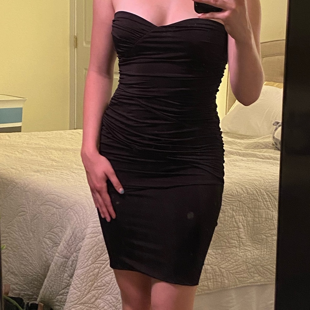 Strapless Black Dress